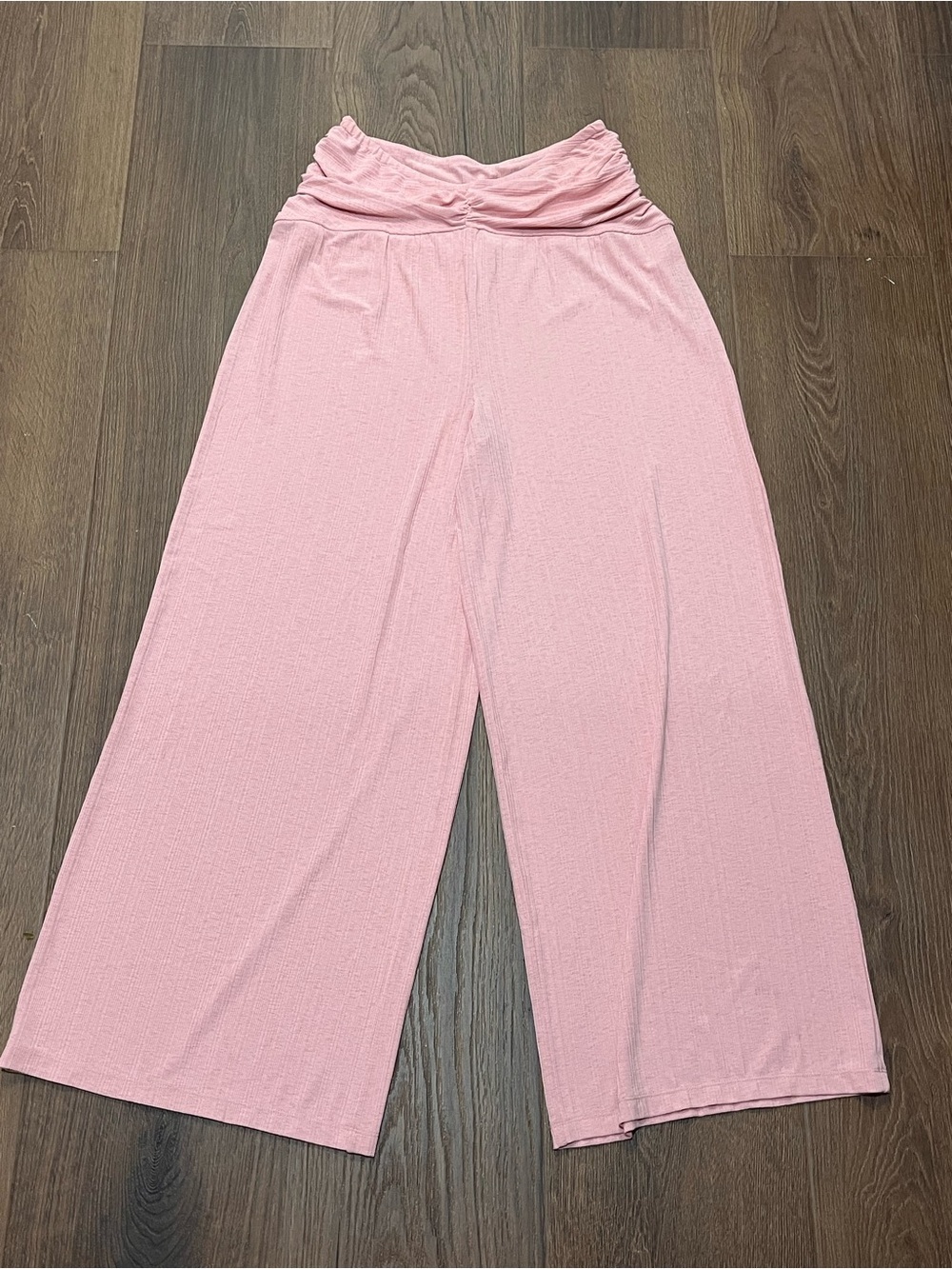 Free People Beach | Strapless wide leg jumpsuit/jumper Women size S pink stretch